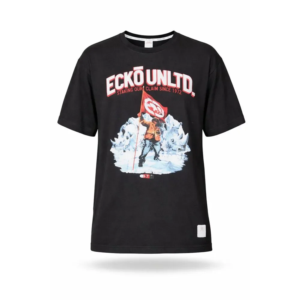Ecko Unltd T Shirt Mens XL Black Rhino 100% Cotton - Picture 1 of 6